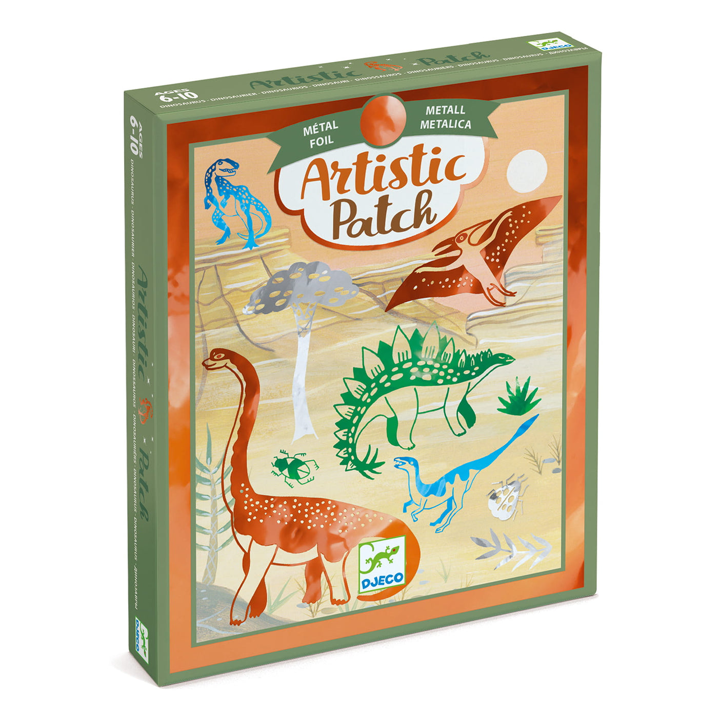 Djeco Zestaw Artystyczne łatki Dinozaury - 4kidspoint.pl