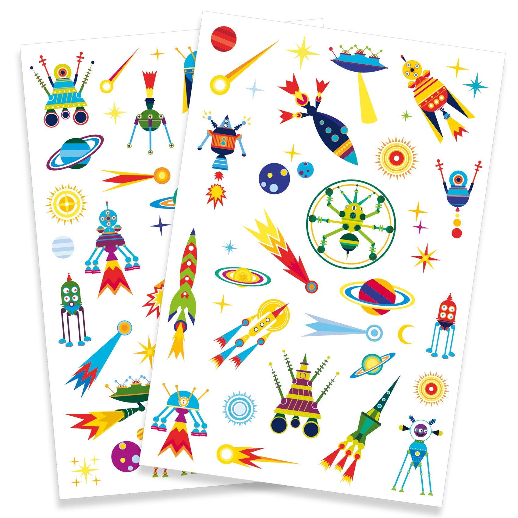 Djeco Tatuaże Kosmos świecące w ciemności - 4kidspoint.pl