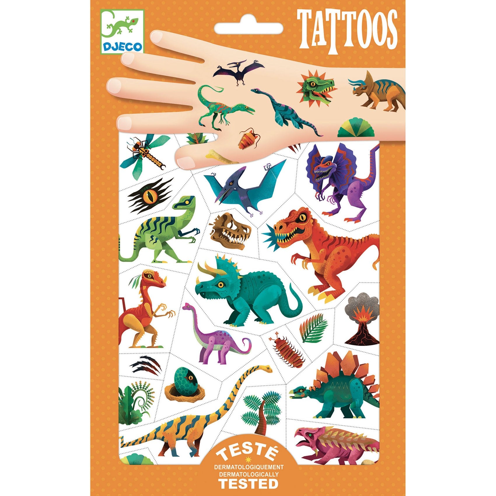 Djeco Tatuaże Dinozaury - 4kidspoint.pl