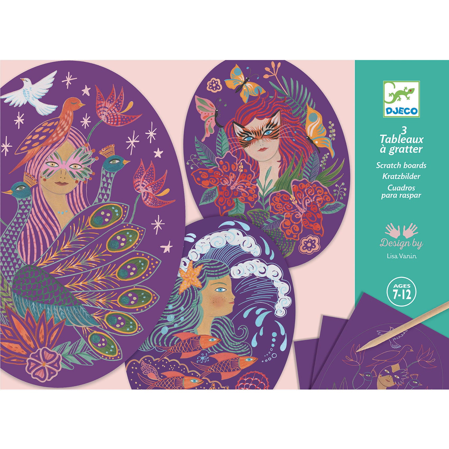 Djeco Wydrapywanki dla dzieci Nimfy - 4kidspoint.pl