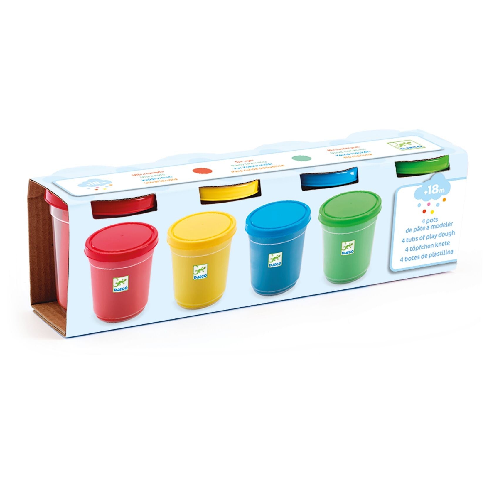 Djeco Tuby masa plastyczna 4szt. - 4kidspoint.pl