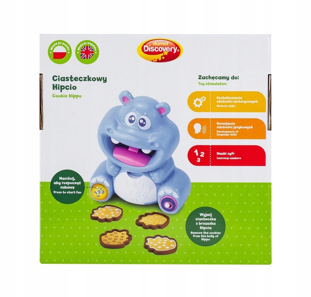 Dumel Discovery Zabawka interaktywna Ciasteczkowy Hipcio - 4kidspoint.pl
