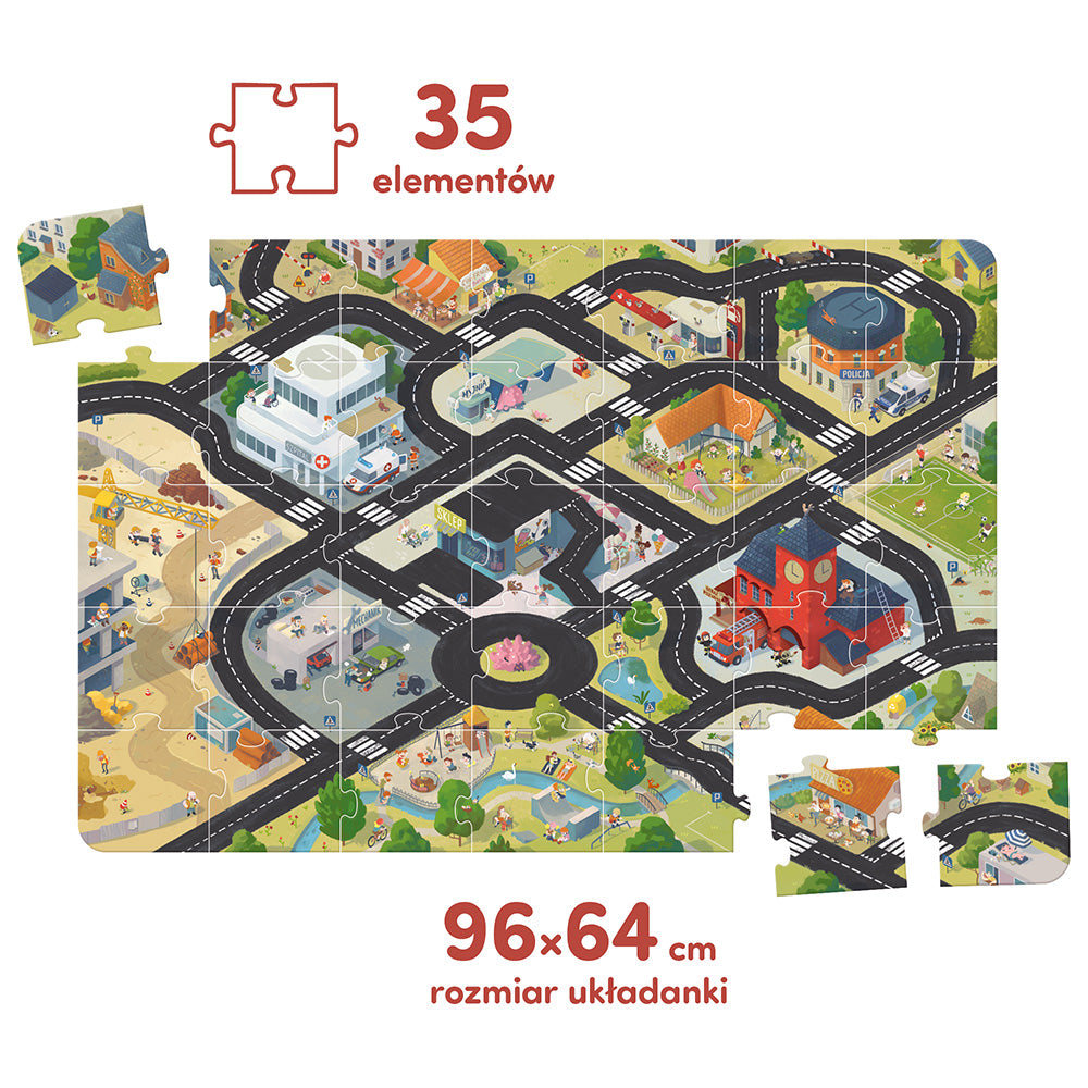 Czuczu Puzzle Droga dla pojazdów 35 elem.