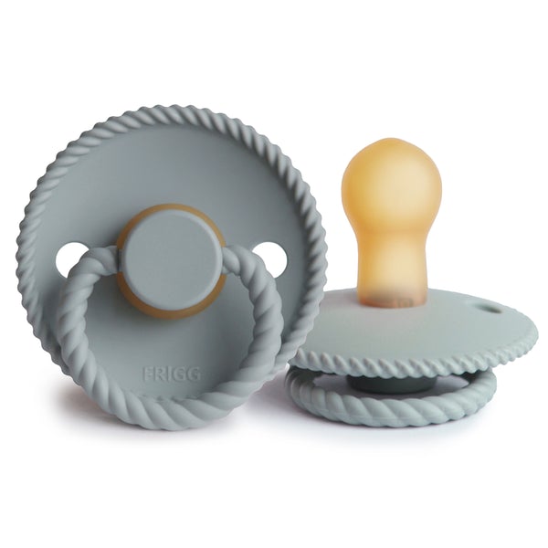 Frigg Smoczek kauczukowy okrągły Rope French Gray 6+ - 4kidspoint.pl