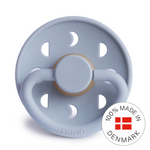 Frigg Smoczek kauczukowy okrągły Moon Powder Blue 0+