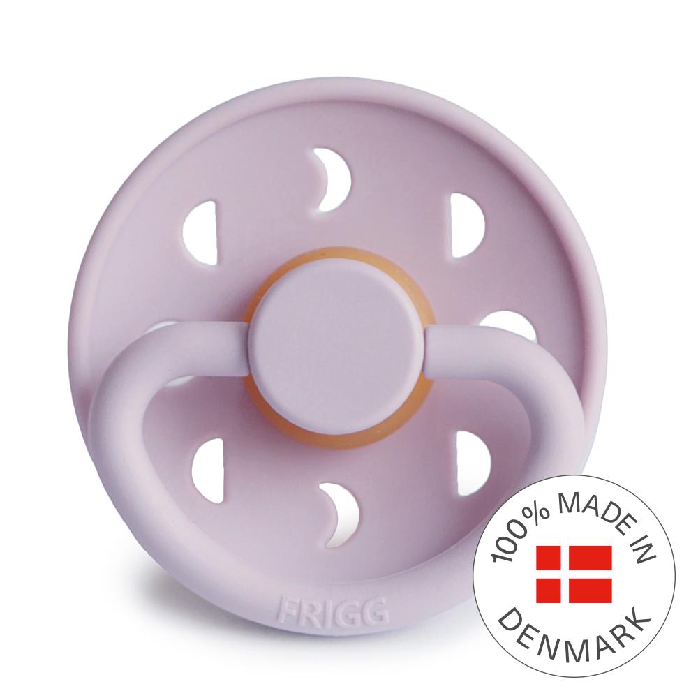 Frigg Smoczek kauczukowy okrągły Moon Soft Lilac 0+
