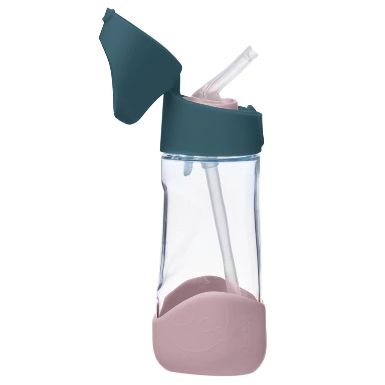 b.box Tritanowa butelka bidon ze słomką 450 ml Indigo Rose