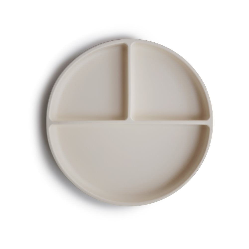 Mushie Silikonowy talerzyk z przyssawką Ivory