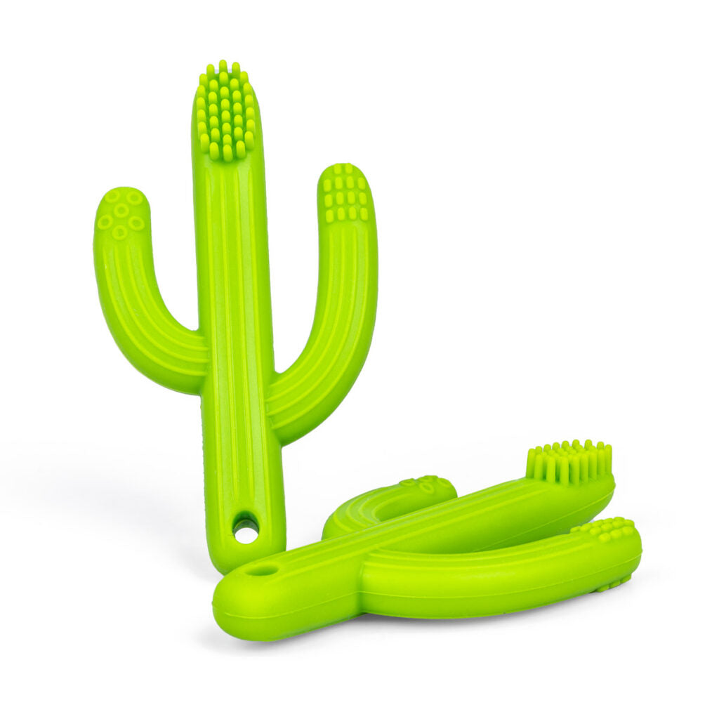 GiliGums Gryzak dla niemowlaka szczoteczka Kaktus Zielony