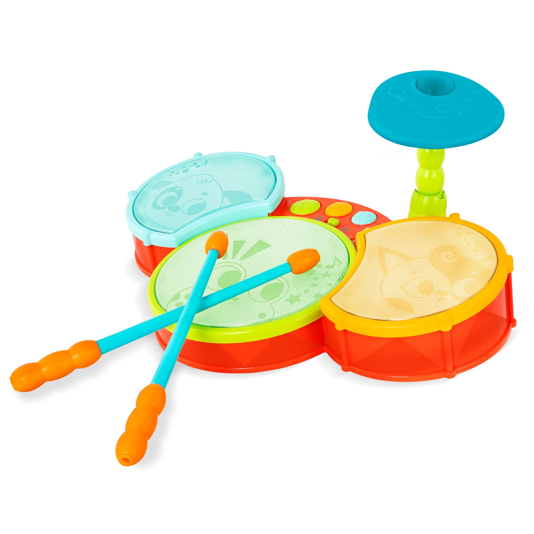 B.Toys Land of B. Little Beats Interaktywny zestaw perkusyjny 2+ - 4kidspoint.pl