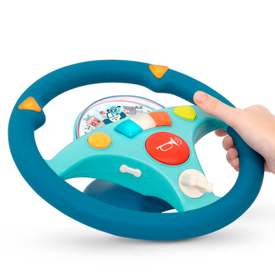 B.Toys Interaktywna Kierownica muzyczna Woofer’s Musical Driving Wheel Land of B. - 4kidspoint.pl