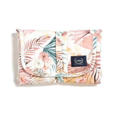La Millou Mata do przewijania Boho Palms Light Powder Pink