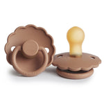 Frigg Smoczek dla niemowlaka kauczukowy Daisy Peach Bronze 0+