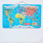 Janod Puzzle magnetyczne Mapa świata