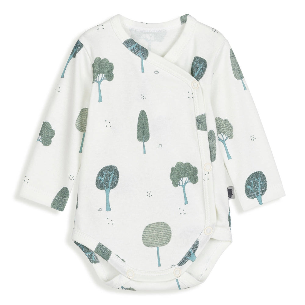 Pink No More Body niemowlęce kopertowe Trees 56cm