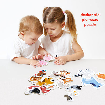 Czuczu Puzzle dla dzieci Zwierzątka na wsi Puzzle do pary