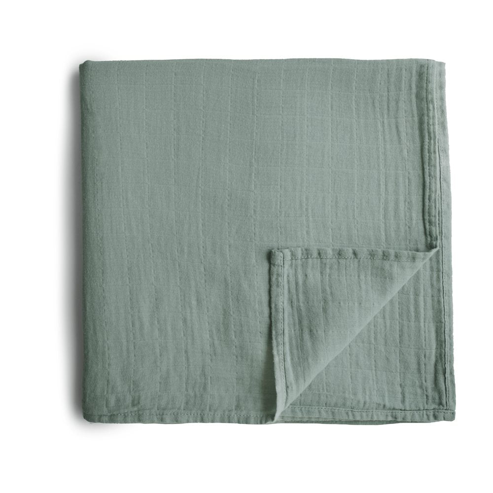 Mushie Otulacz dla niemowlaka z Organicznej Bawełny Roman Green