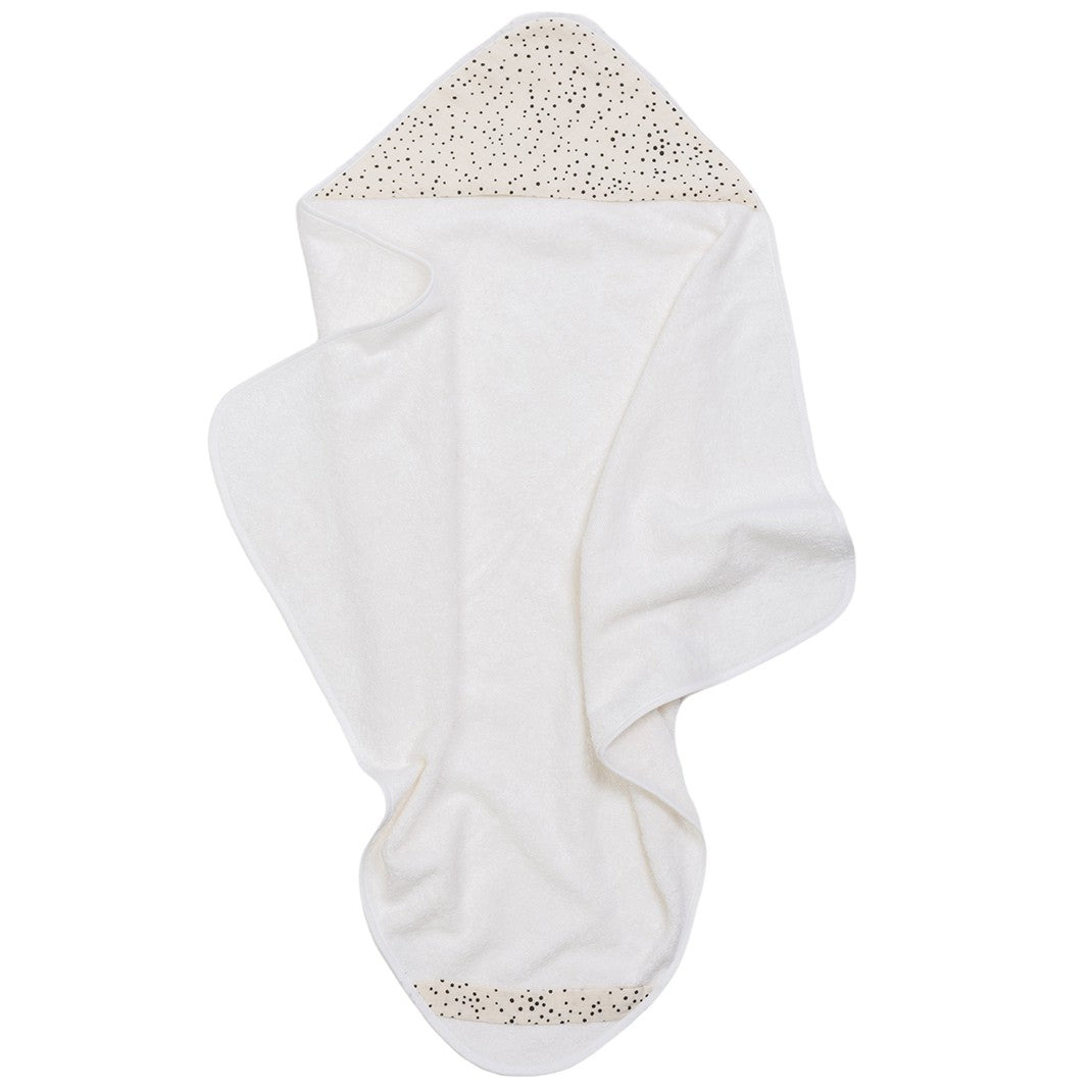 Bim Bla Bambusowy ręcznik dla niemowlaka z kapturkiem Dust sand
