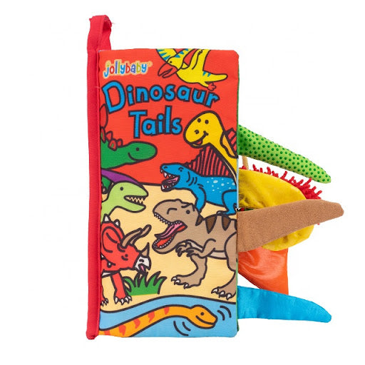 Jolly Baby Książeczka sensoryczna Dinosaur tails cloth book