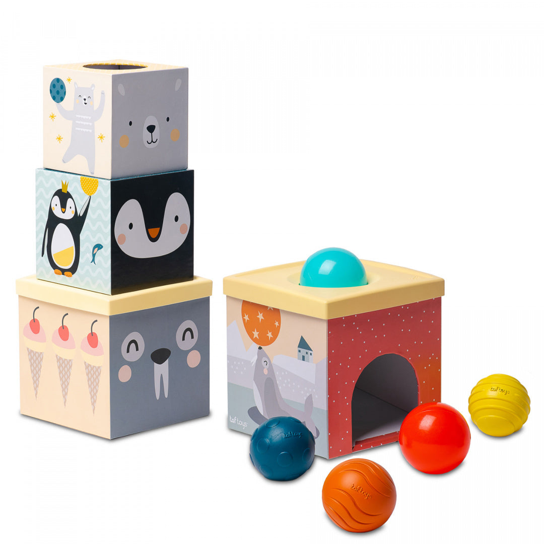 Taf Toys Wieża dla dzieci z otworami na piłki Biegun Północny Sorter