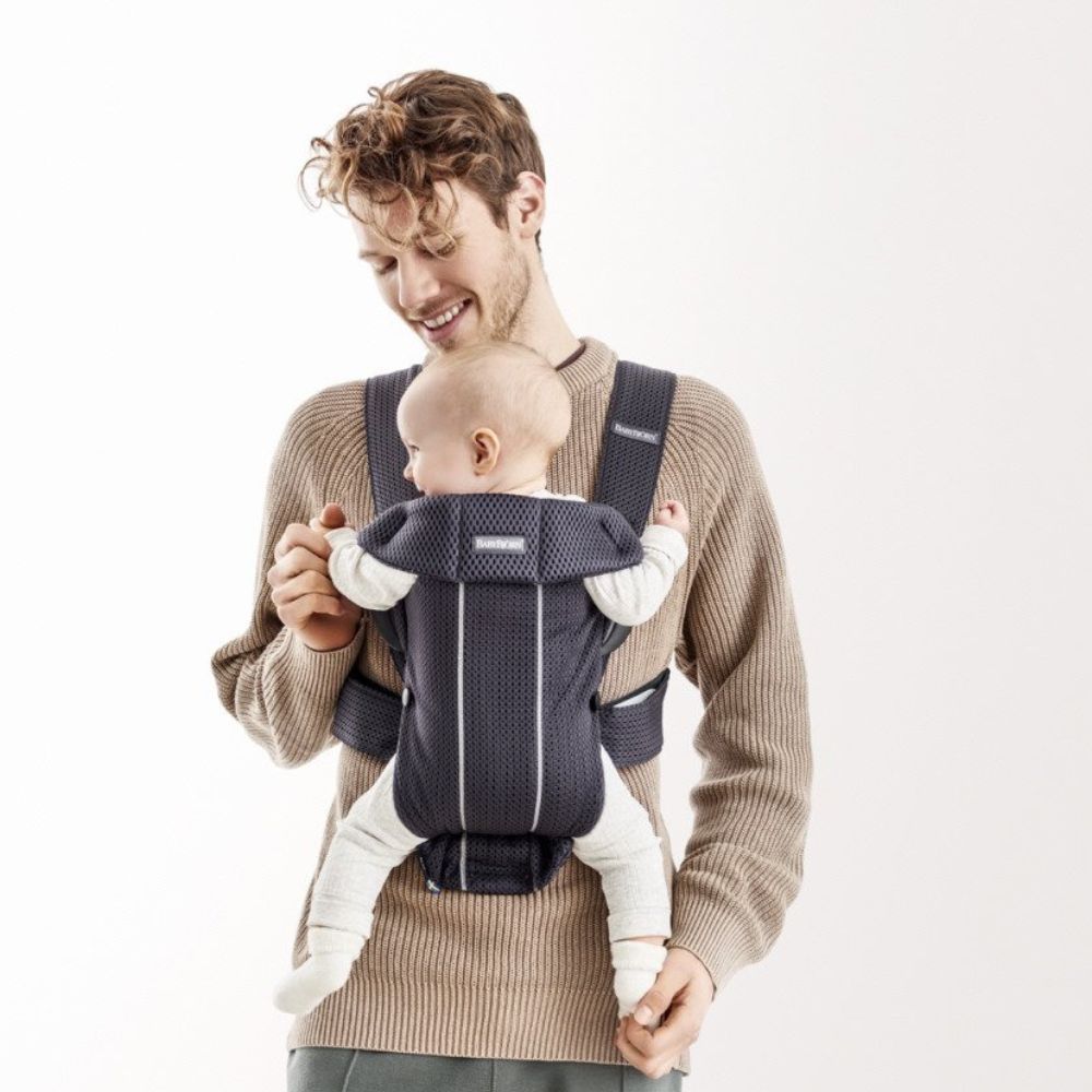 BABYBJORN Nosidełko dla niemowlaka MINI 3D Mesh Antracytowy