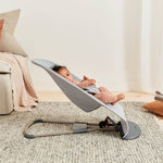 BabyBjorn Leżaczek dla niemowlaka Bliss 3D Jersey Light Grey + Zabawka