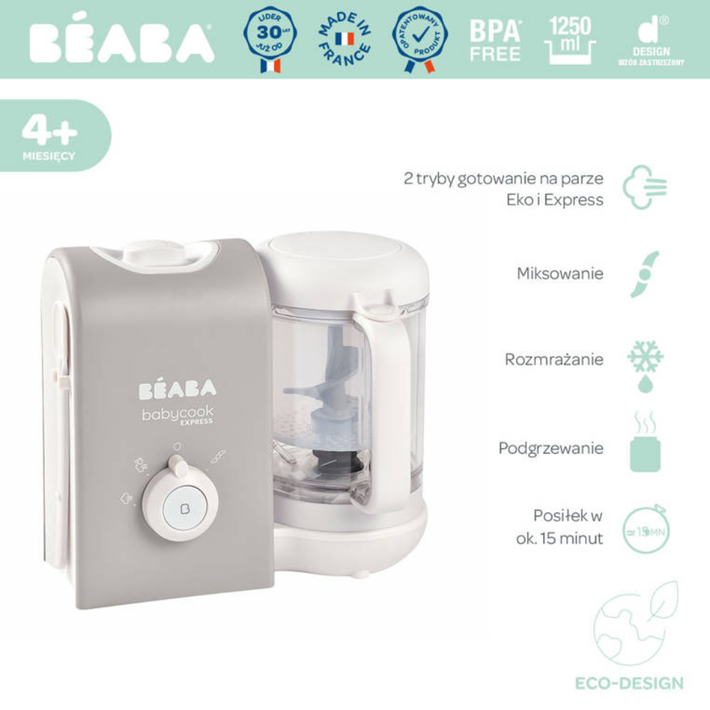 Beaba Babycook® Express urządzenie wielofunkcyjne Velvet Grey