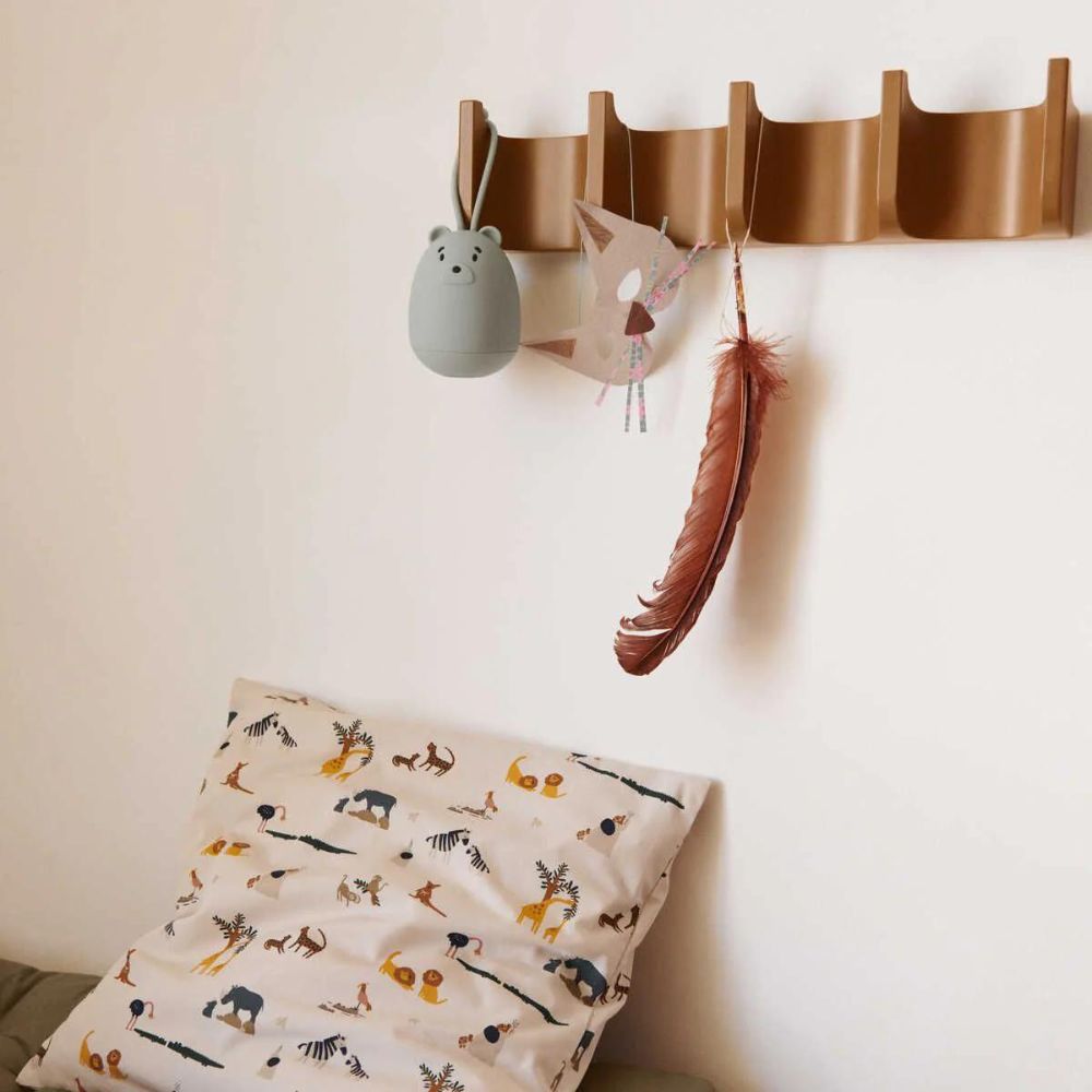 Liewood Lampka nocna dla dzieci z uchwytem Mr Bear Dove blue