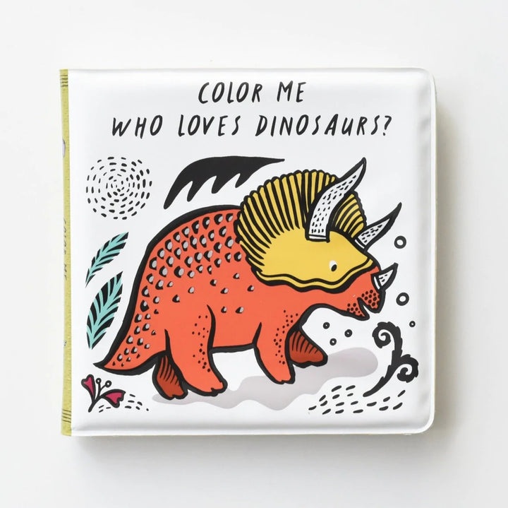 Wee Gallery Książeczka do kąpieli zmieniająca kolor w wodzie Color Me: Who love Dinosaurs
