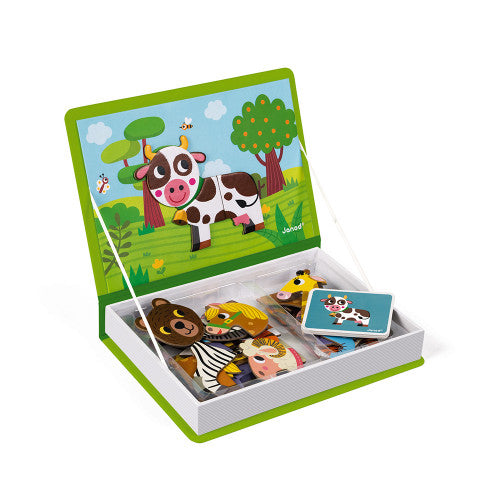 Janod Magnetyczna układanka Magnetibook   zwierzęta - 4kidspoint.pl