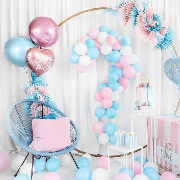 Party Deco  Balon baby shower foliowy Mom to Be 35cm różowy - 4kidspoint.pl