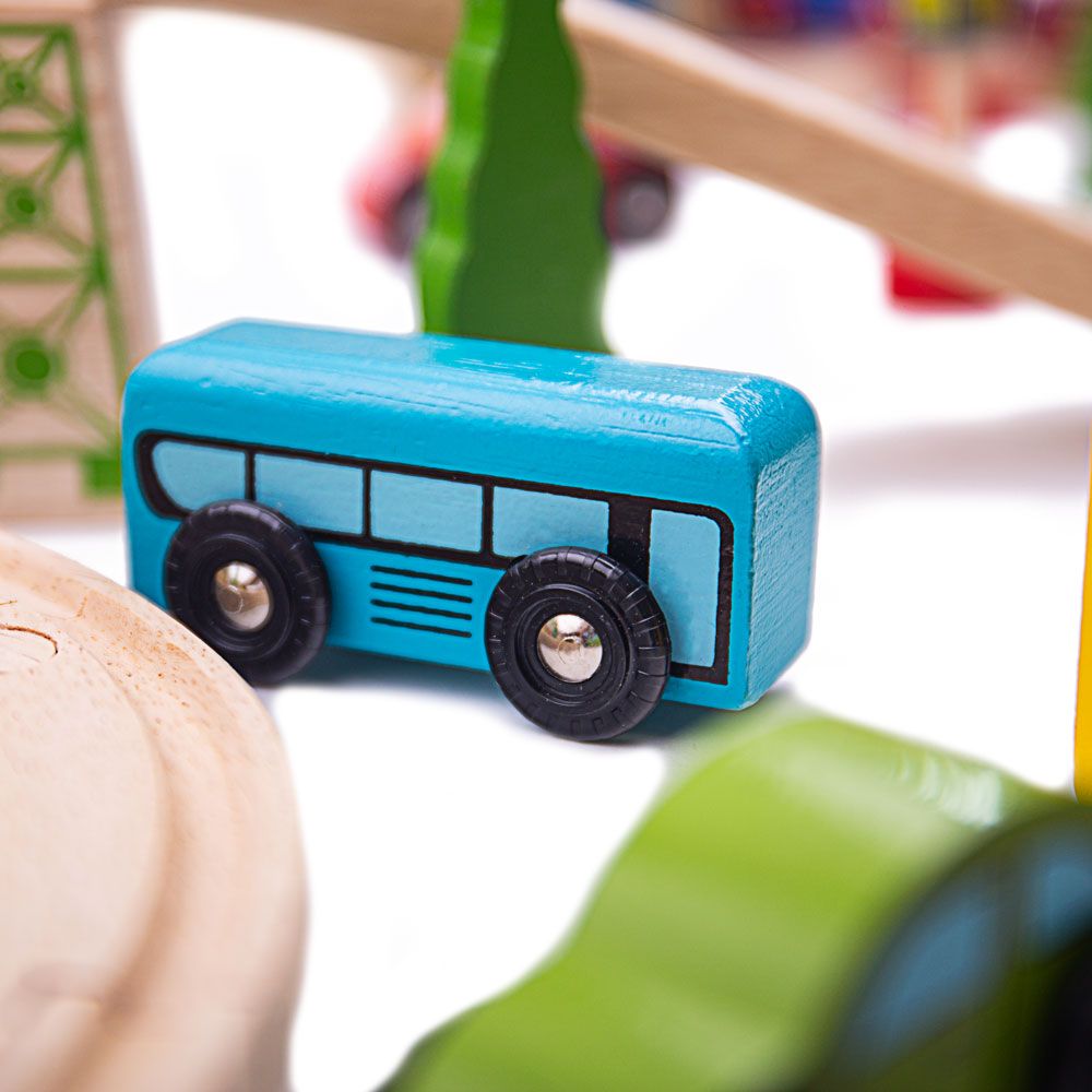 Bigjigs Toys Kolejka dla dzieci górska 112 elementów - 4kidspoint.pl
