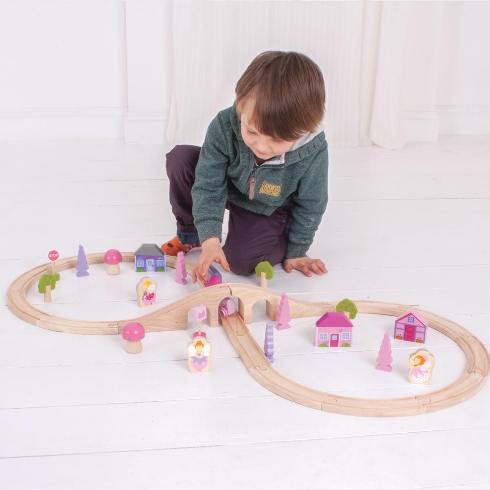 Bigjigs Toys Kolejka dla dzieci księżniczki 40 elementów - 4kidspoint.pl