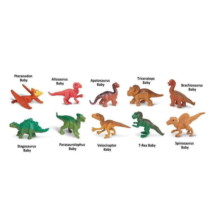Safari Ltd Figurki dinozaurów Zestaw figurek Montessori Dinozaury małe Tuba