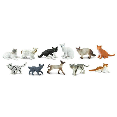 Safari Ltd  Zestaw figurek Montessori Koty Różne Rasy
