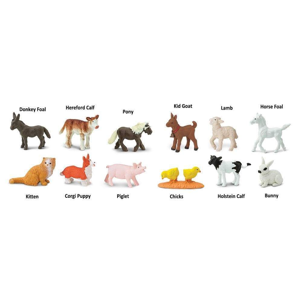 Safari Ltd Montessori Figurki zwierząt farma małe zwierzątka