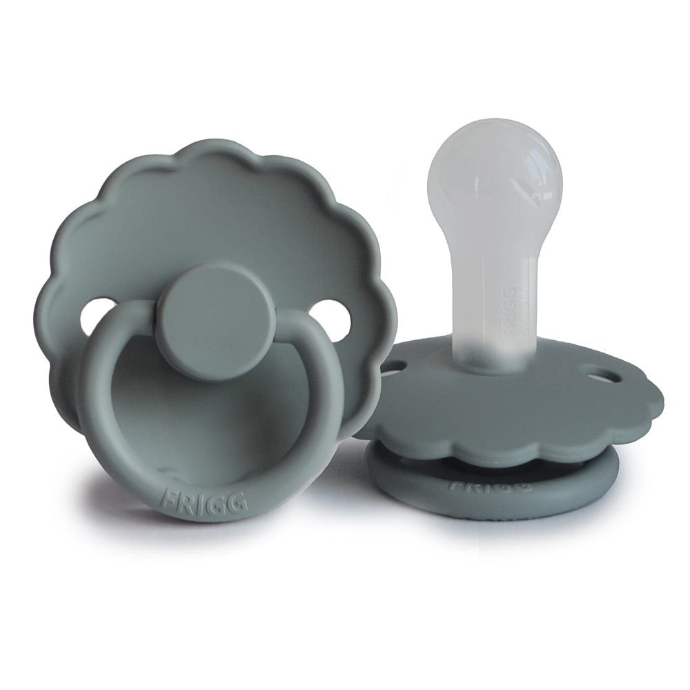 Frigg Smoczek dla niemowlaka silikonowy Daisy French Gray 6m+
