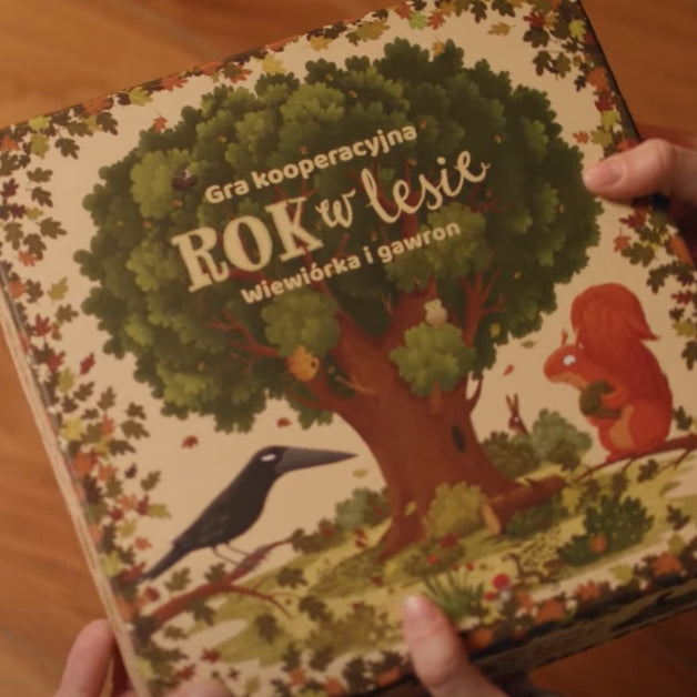 Nasza Księgarnia Gra logiczna dla dzieci Rok w lesie Wiewiórka i gawron