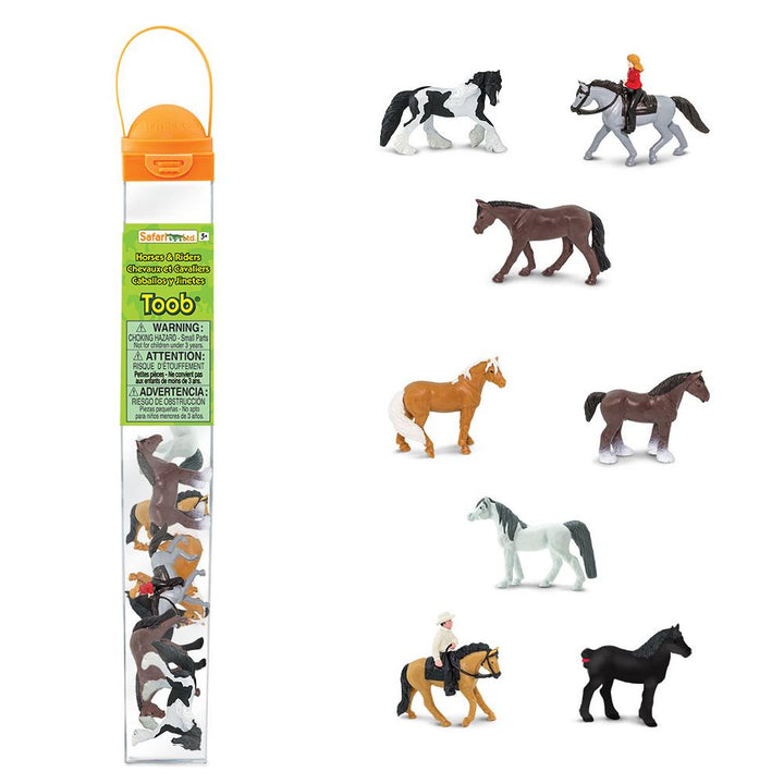 Safari Ltd Figurki koni i jeźdźców Montessori Tuba