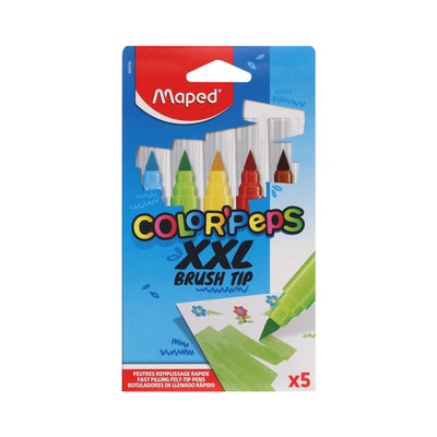 Maped Flamastry Pędzelkowe Colorpeps Brush Jumbo XXL 5 kolorów - 4kidspoint.pl
