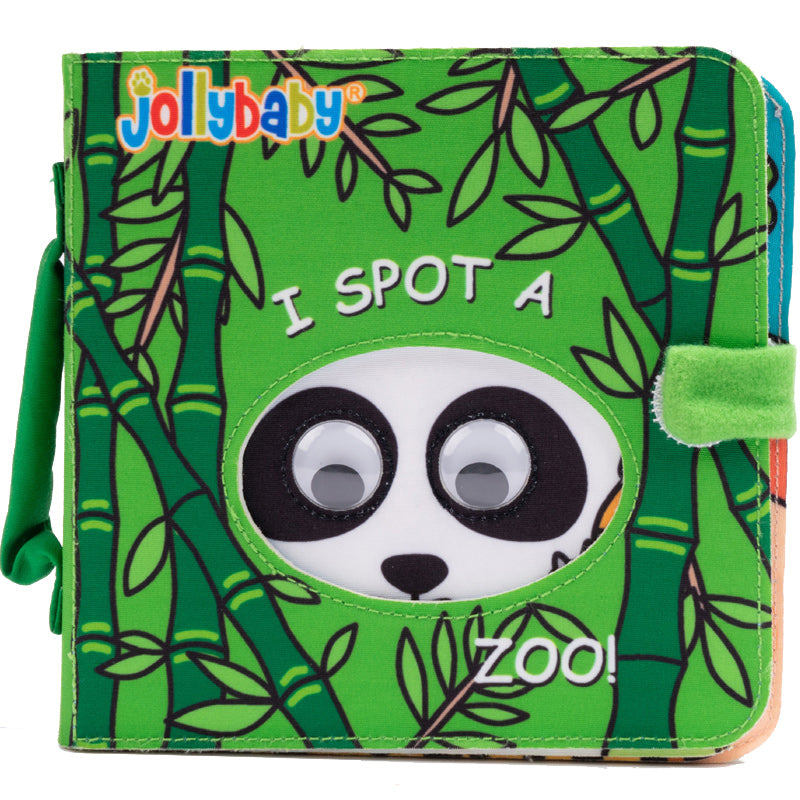 Jolly Baby Książeczka sensoryczna z okienkami Animal zoo cloth book