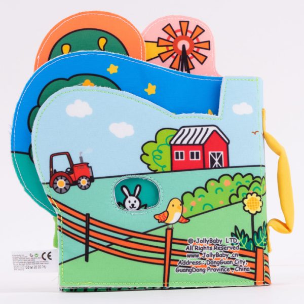 Jolly Baby Książeczka sensoryczna Cow cloth book