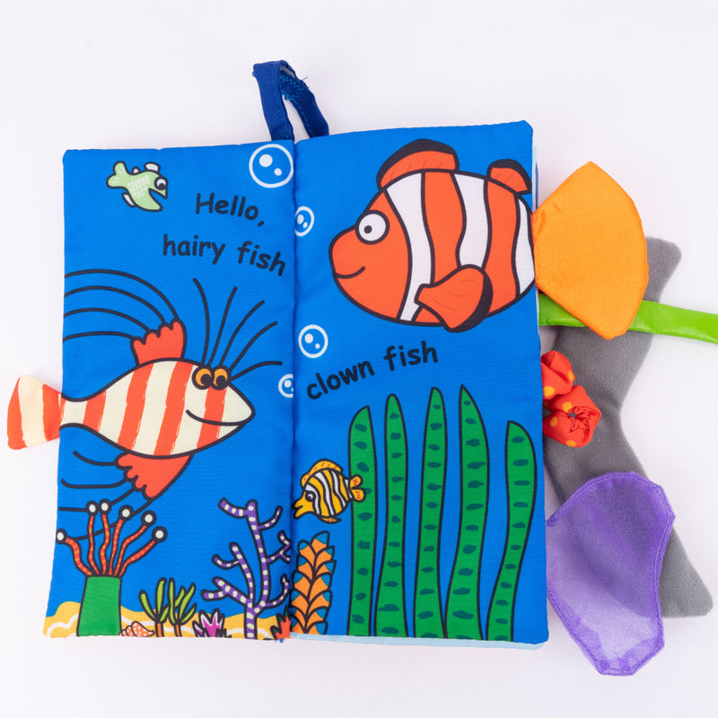 Jolly Baby Książeczka sensoryczna Zwierzęta Oceanu - 4kidspoint.pl