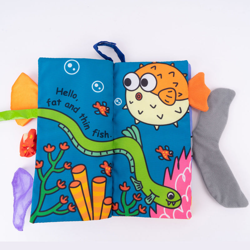 Jolly Baby Książeczka sensoryczna Zwierzęta Oceanu - 4kidspoint.pl