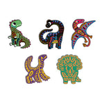 Janod Zestaw kreatywny Wydrapywanka Dinozaury 5 + - 4kidspoint.pl