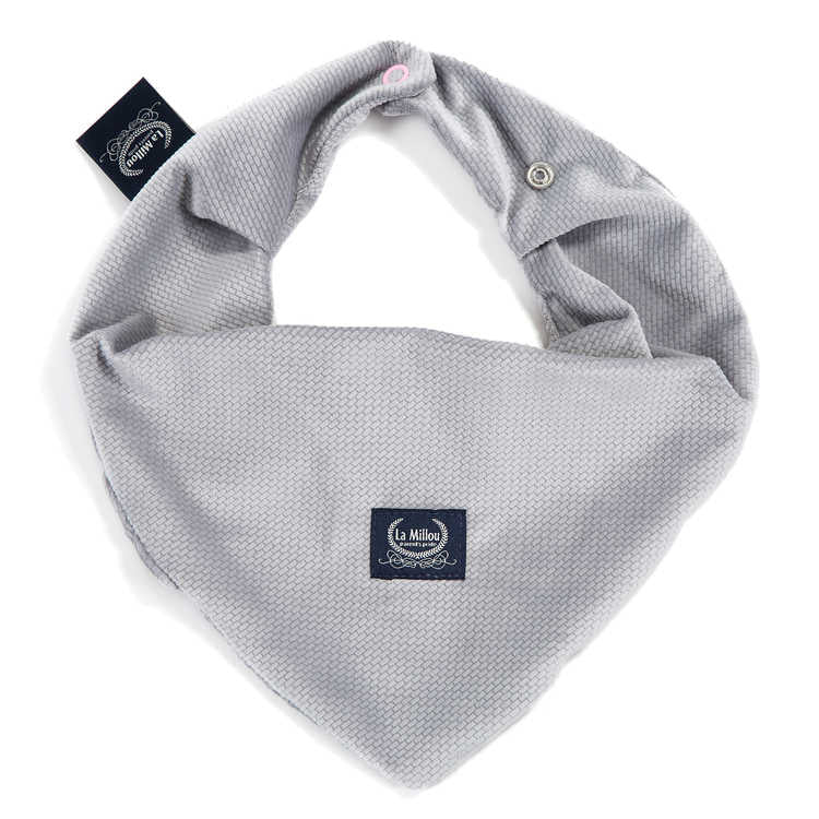 La Millou Apaszka dla dzieci Velvet Collection Dark Grey