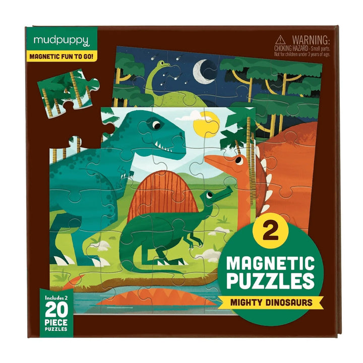 Mudpuppy Puzzle magnetyczne Dinozaury