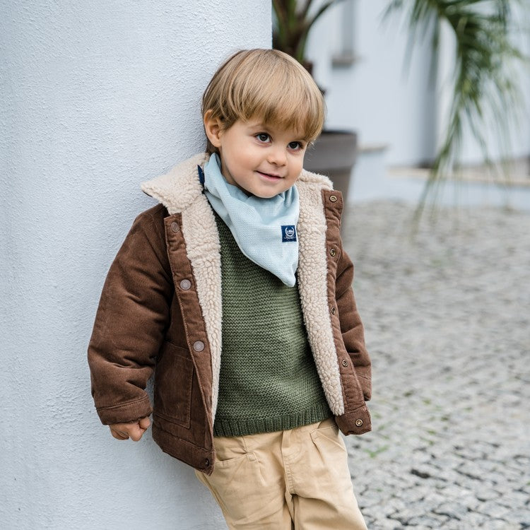 La Millou Apaszka dla dzieci Velvet Collection Dark Grey