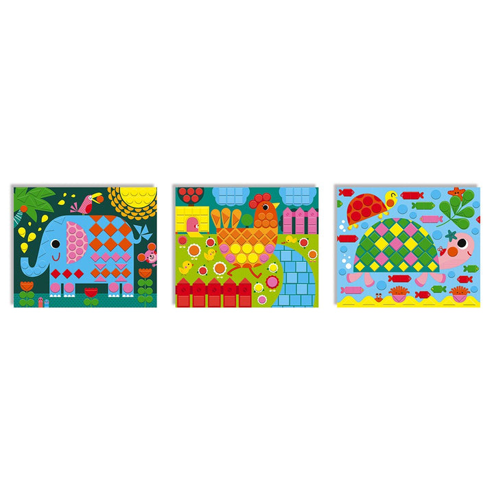 Janod Zestaw kreatywny Mozaiki dla dzieci Zwierzęta