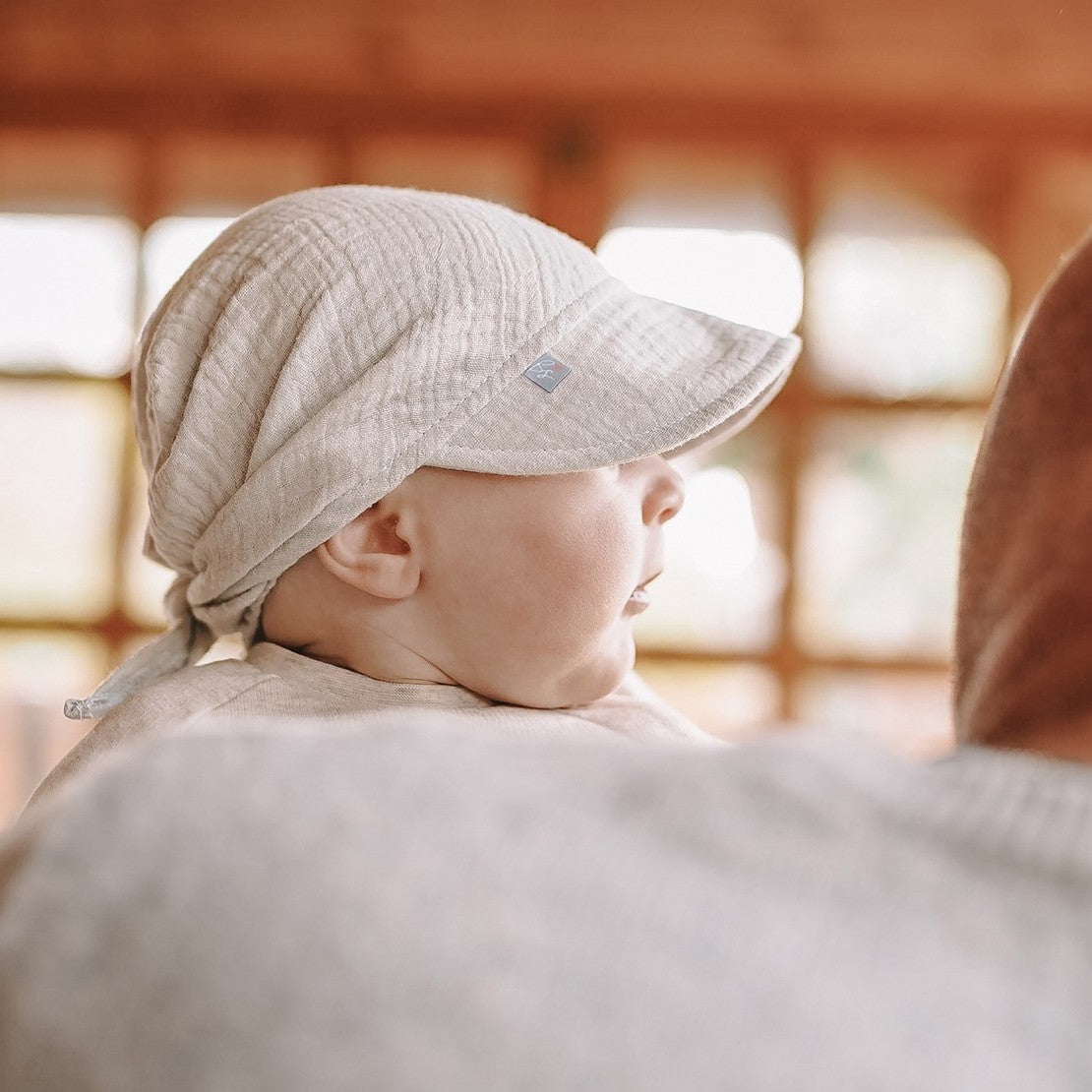 Baby Steps Muślinowa chusteczka na głowę - Gray